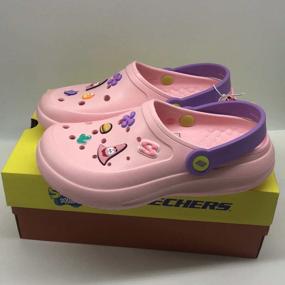 Skechers Sponge Bob Squarepants Women's Patrick Foamies Size 6 - Picture 2 of 14